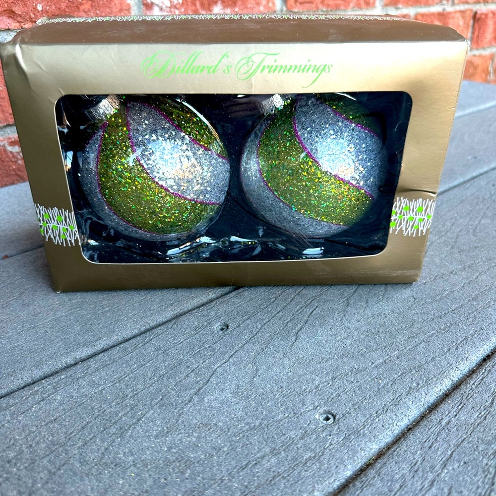 NWT Vintage glass Christmas ornaments